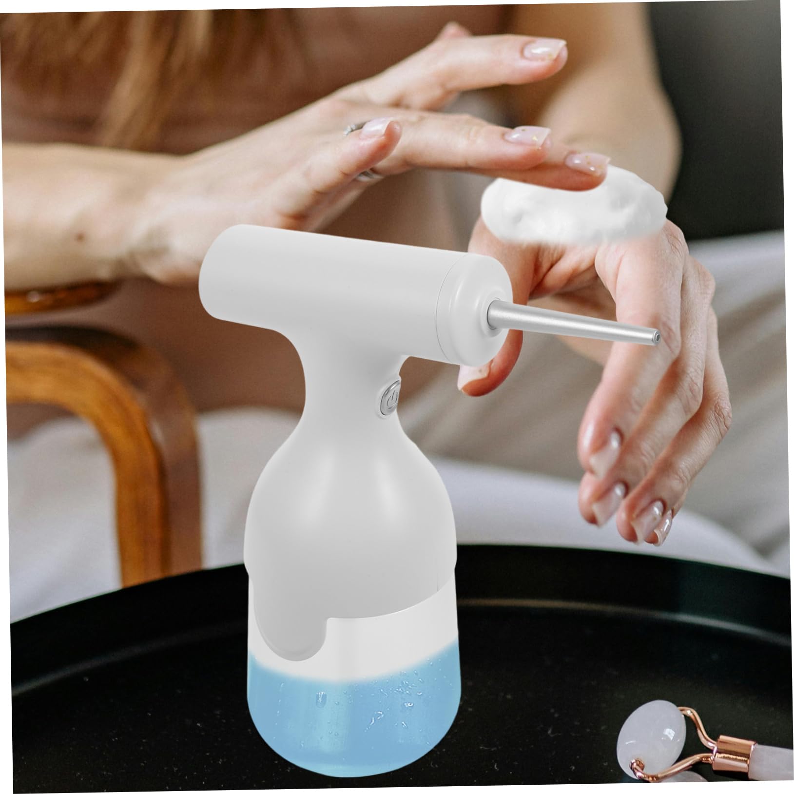 Ipetboom 3juegos Máquina De Espuma Eléctrica Para Limpiador Facial y Gel De Ducha Dispositivo De Burbujas Multifuncional Para Baño Herramienta De Limpieza y Estilosa