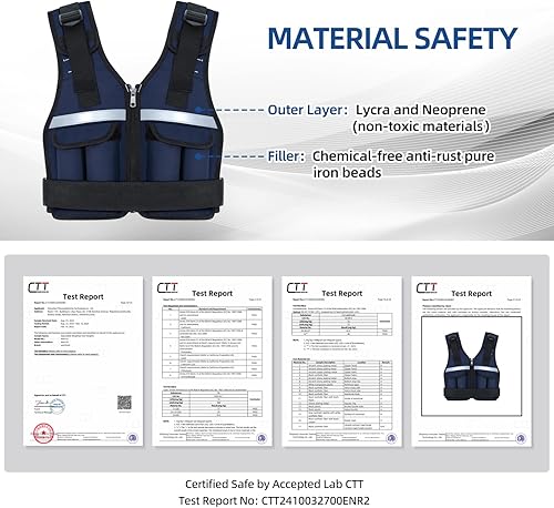 Miniatura 39 de Sportneer Peso ajustable del chaleco con peso: 2-18 lbs/2-40 lbs chaleco de peso lavable 16 en 1 chaleco de ajuste rápido para mujeres y hombres
