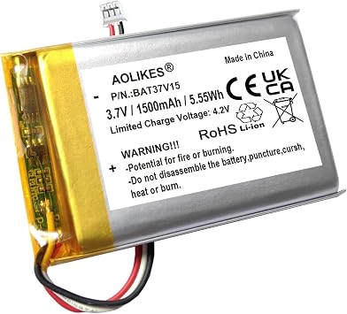 AOLIKES 1500mAh 3.7v Rechargeable Battery Replacement for Vtech VM981 VM991 PU Wi-Fi HD Video Monitor