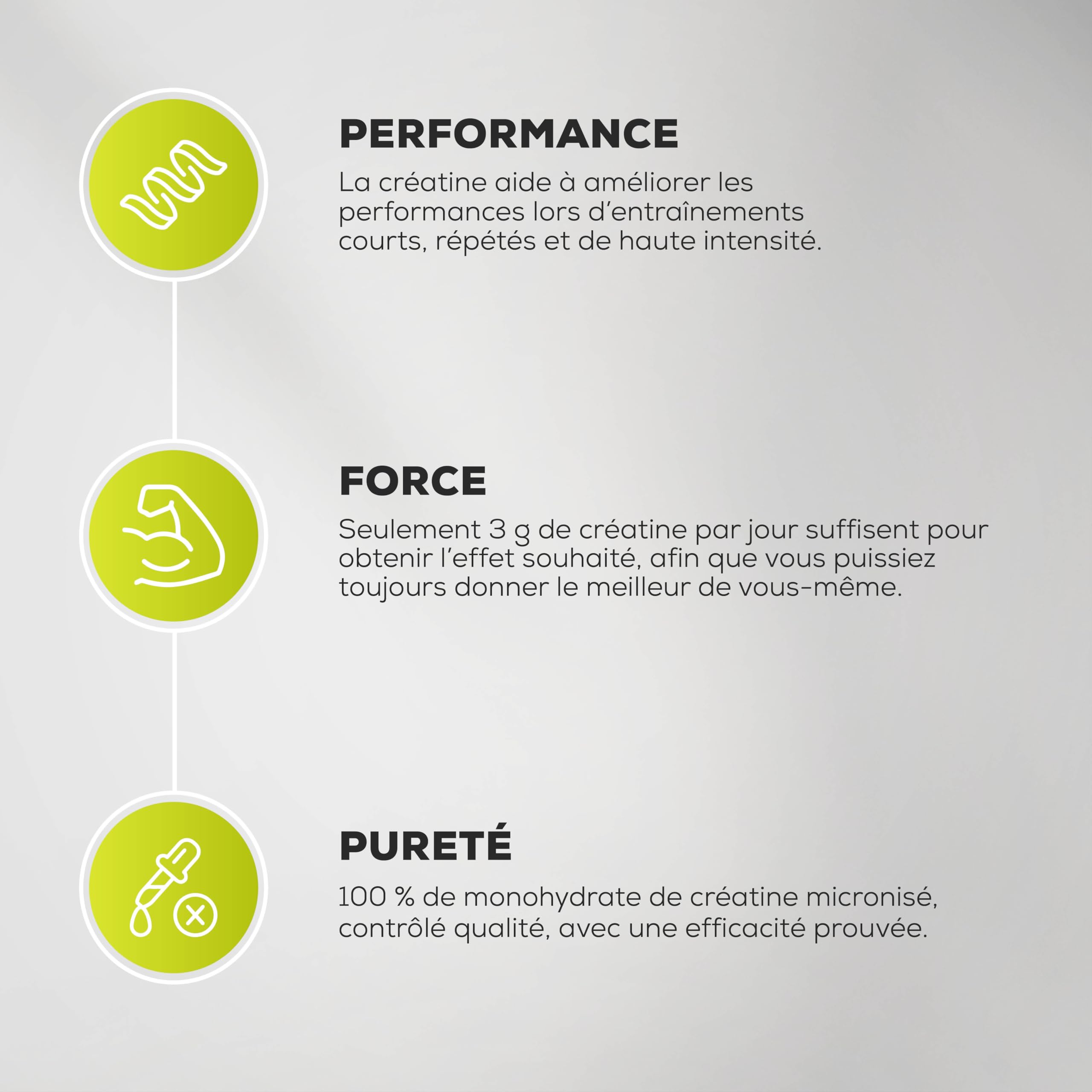 BioTechUSA 100% Creatine Monohydrate | Créatine de qualité pharmaceutique | Micronisée | Végétalienne | Sans gluten, 500 g, Non aromatisé