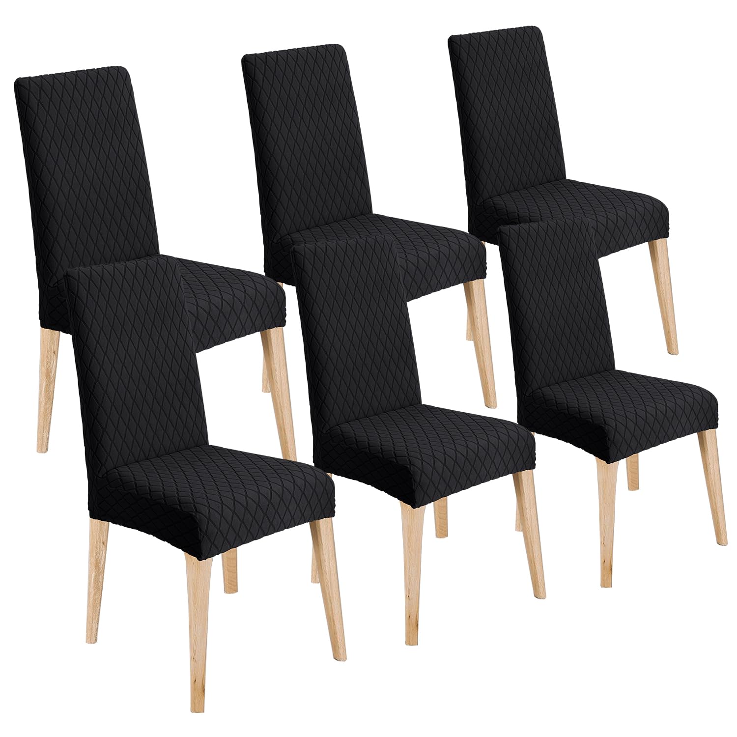 LANSHENG Dining Chair Covers Set of 6,