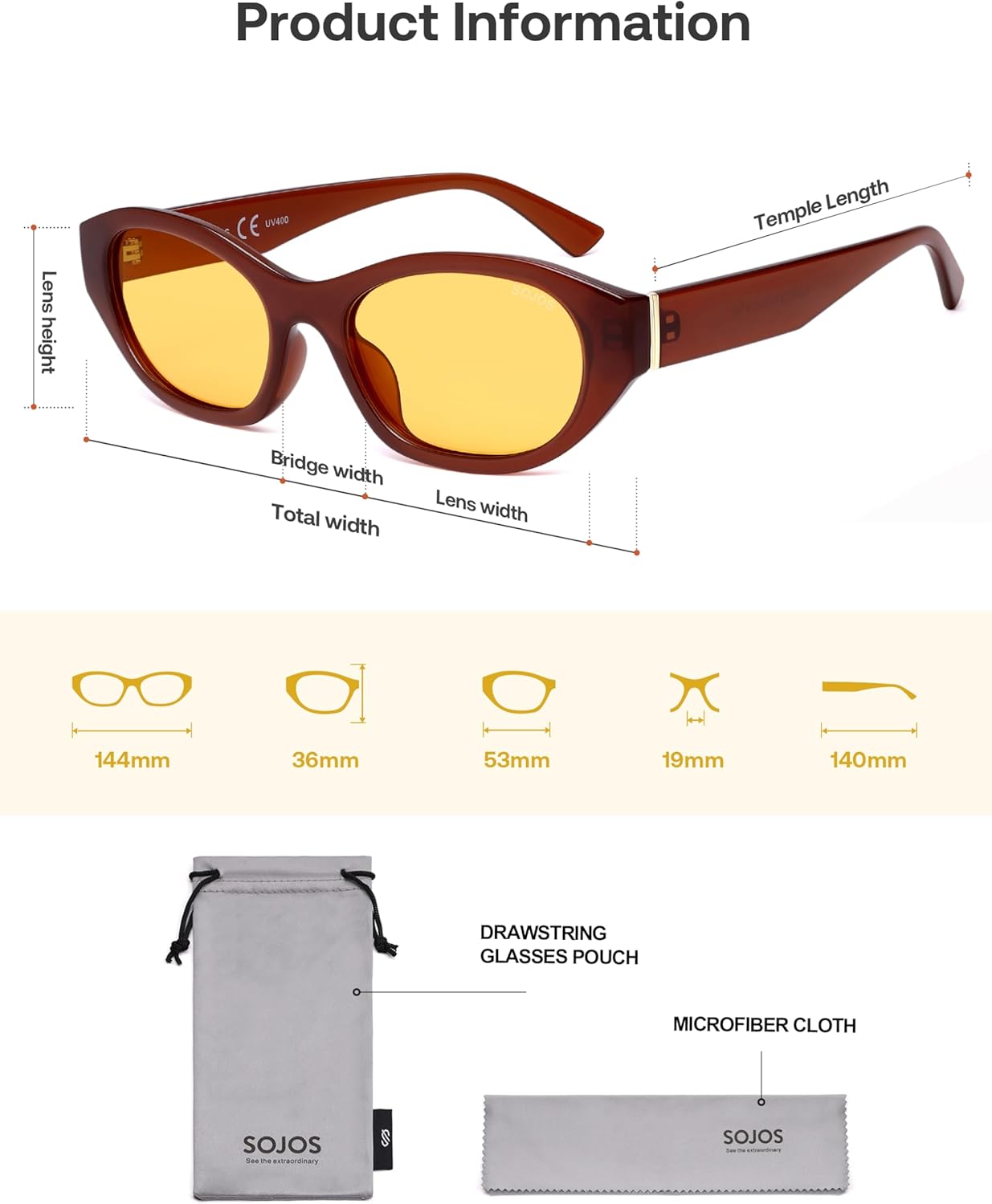SOJOS Trendy Rectangle Polarized Sunglasses For Women Men Retro Sun Glasses Narrow Square 90s SJ2673 - Image 6