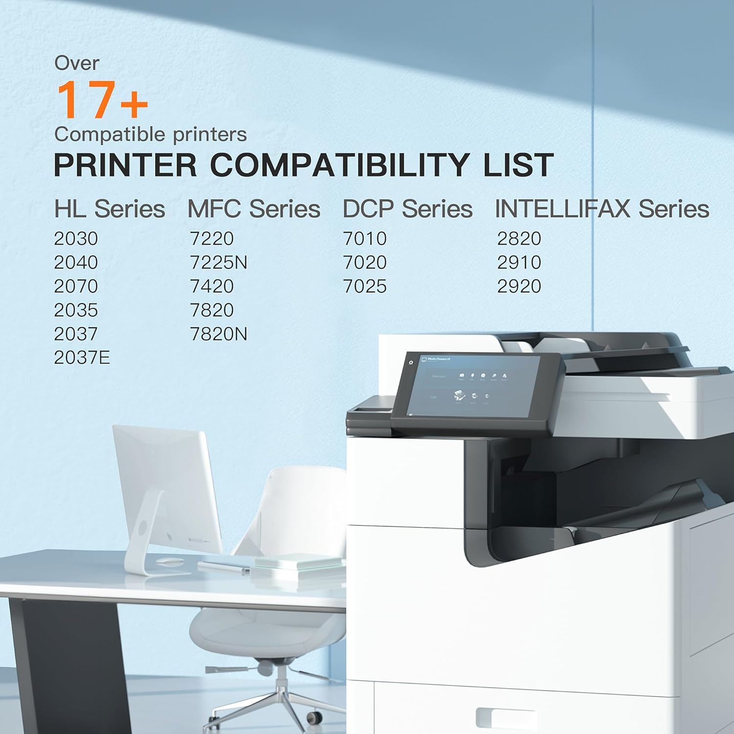 E-Z Ink Compatible Toner Cartridge Replacement for Brother TN350 TN-350 TN 350 to Use with Intellifax 2820 Intellifax 2920 HL-2070N HL-2040 DCP-7020 MFC-7820n (Black, 1 Pack)