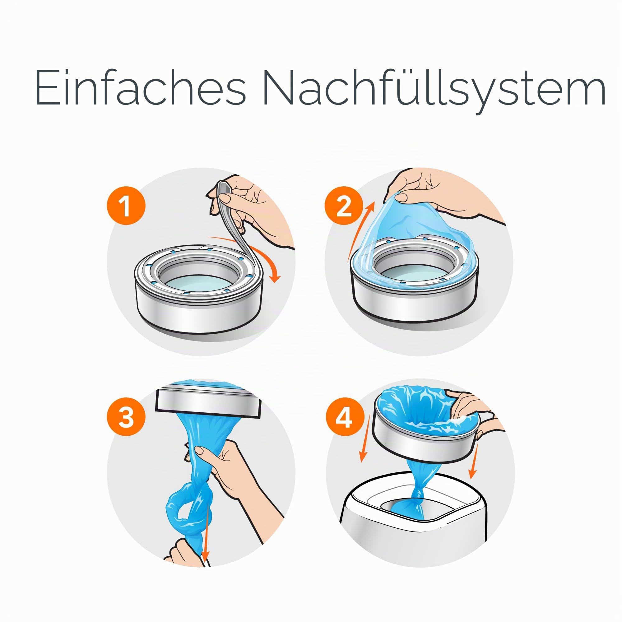 Diaper Genie Playtex Max Fresh Nachfüllbeutel, ideal für Windeleimer, 3 Stück, 810ct