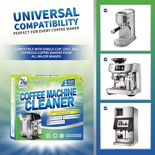 Miniatura 3 de Tabletas descalcificadoras para cafetera, 24 unidades, compatibles con Nespresso, Keurig, Ninja, Delonghi, Miele, cafetera, descalcificación,