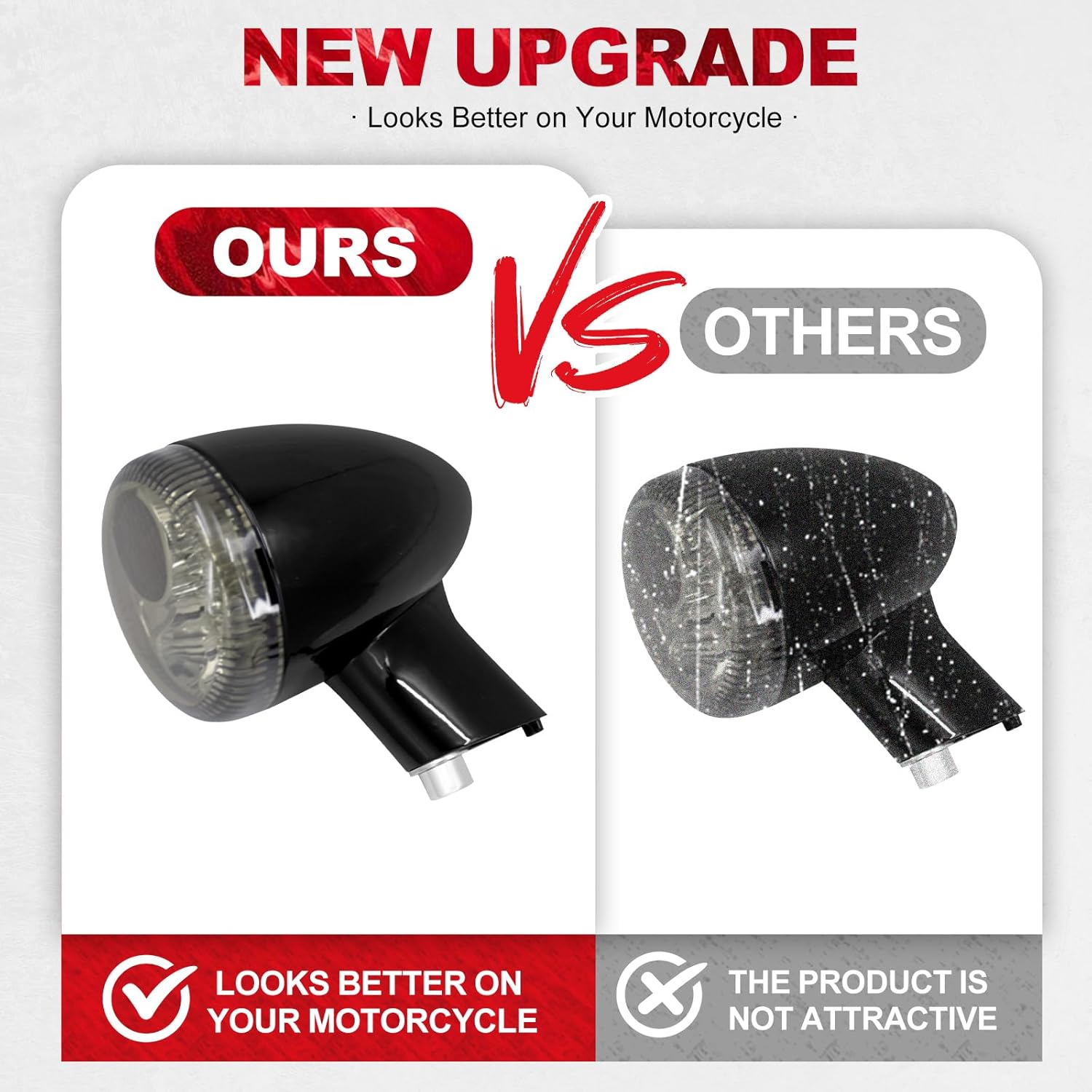 Motorcycle Rear Brake LED Turn Signal Light Indicator Running Lamp With Short Bracket Fit For Harley Sportster XL 883 1200 Iron Nightster 72 48 1992-2022 (Smoke Lens LED Light)