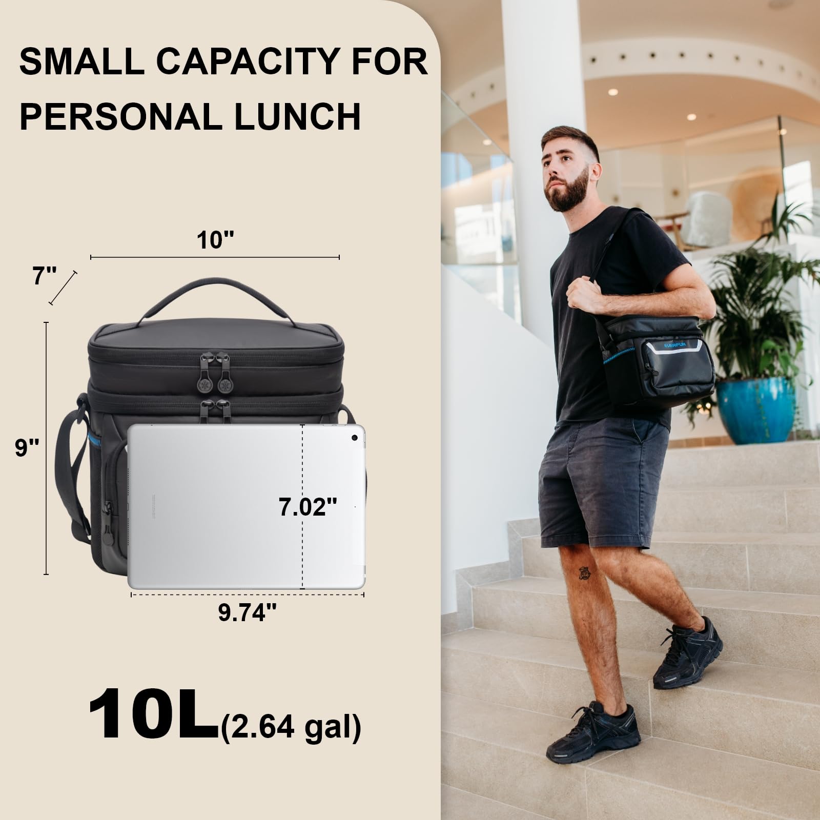 EVERFUN Borsa Termica Grande 30L: Il Picnic Perfetto Con 48 Lattine Fresche!