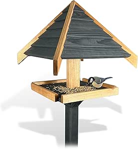 Vogelhaus mit Ständer wetterfest/massives Vogelhaus Holz