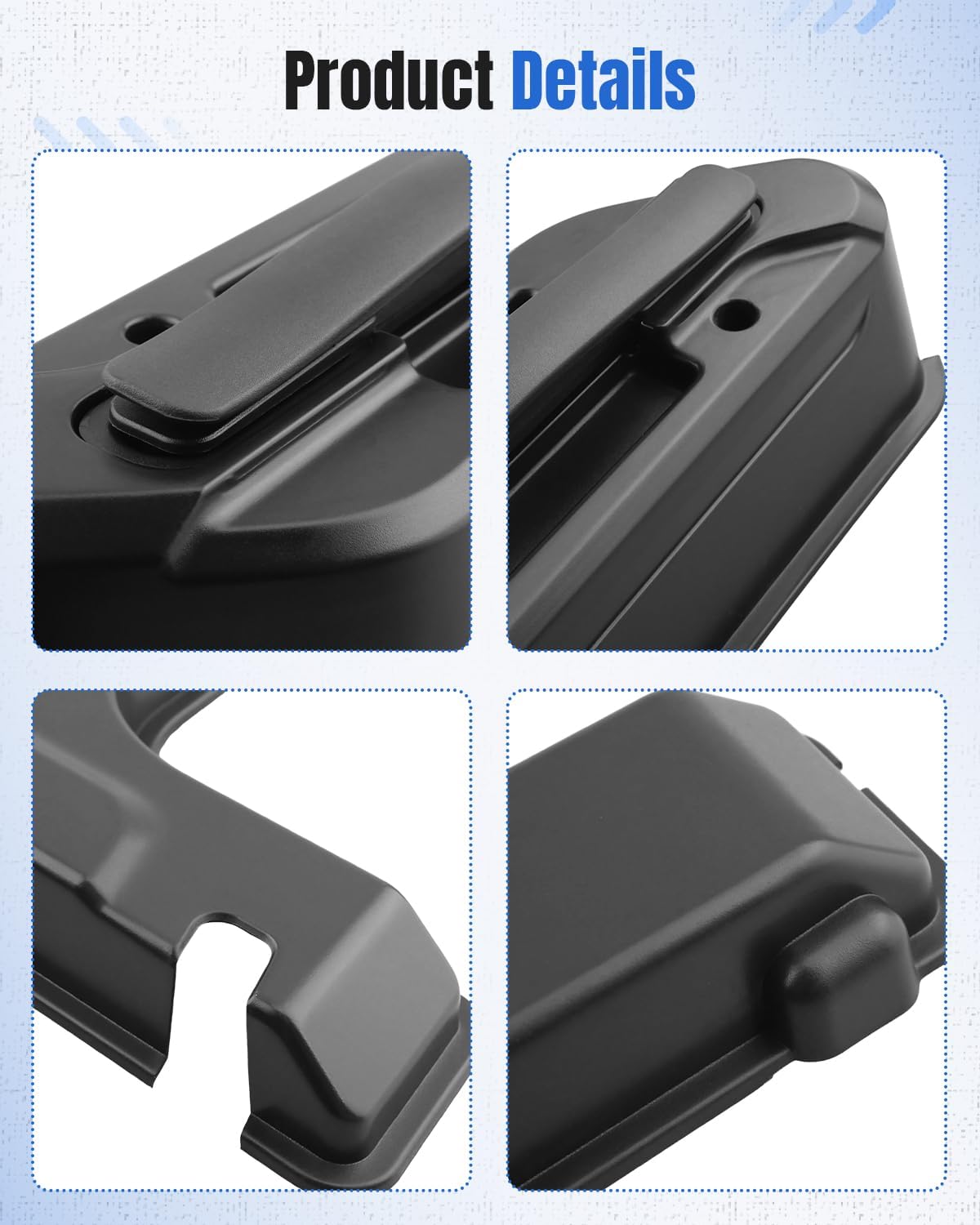 Rear Defogger Cable Cover & Window Grip Handle Kit Fit for Jeep Wrangler JL & Wrangler 4xe 2018-2024 Rear Window Accessories