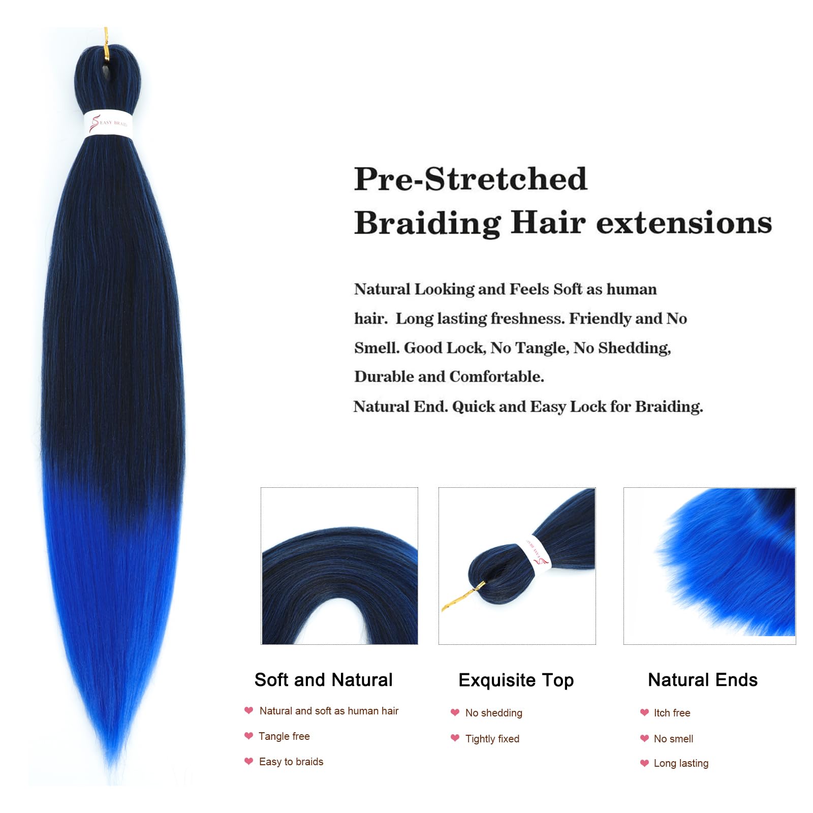 Easy Braid Pre stretched Braiding Hair Extensions - Image 3
