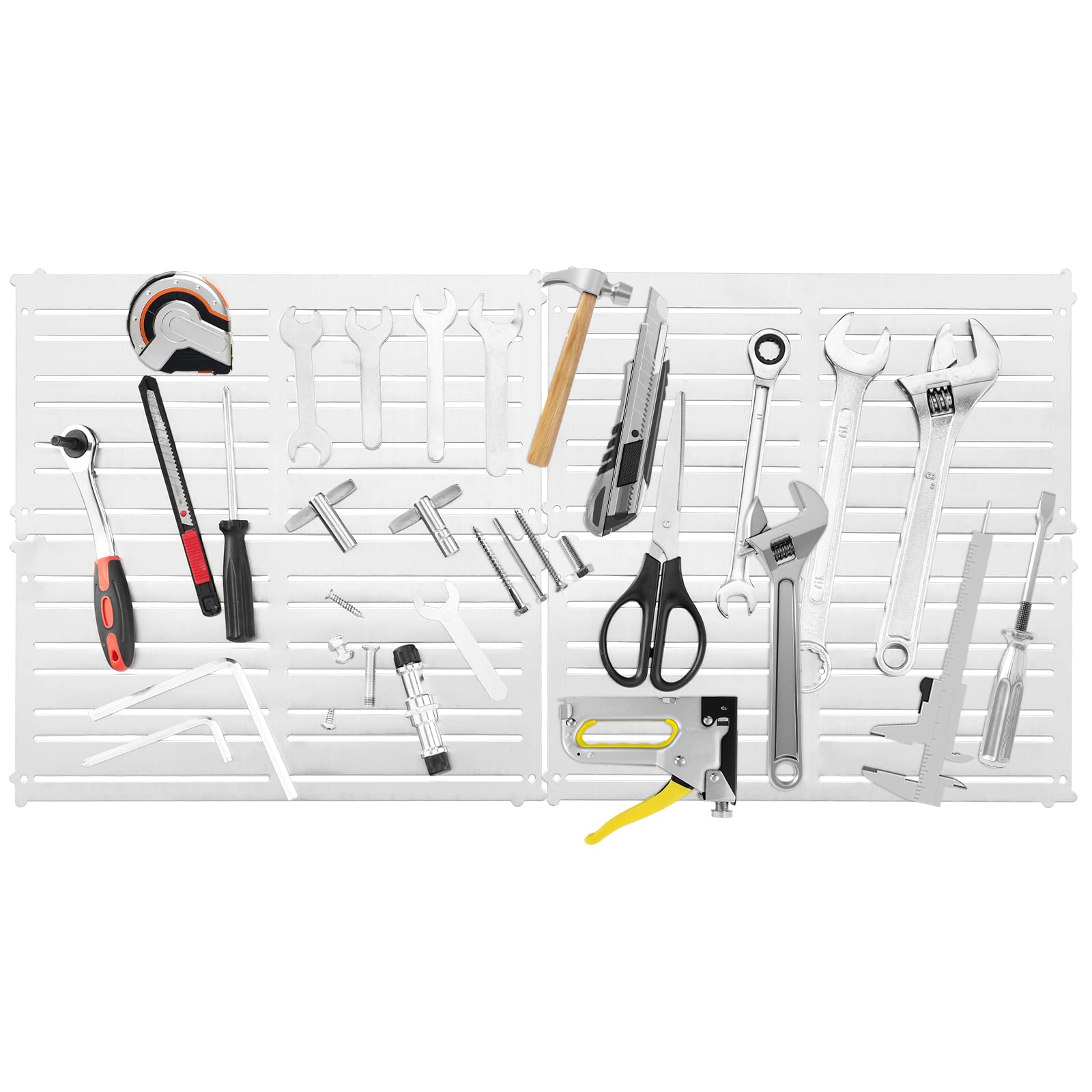 Set 4 Barre Magnetiche Navaris 30cm | Portaattrezzi Da Parete | Per Garage, Officina, Cucina | Acciaio Inox