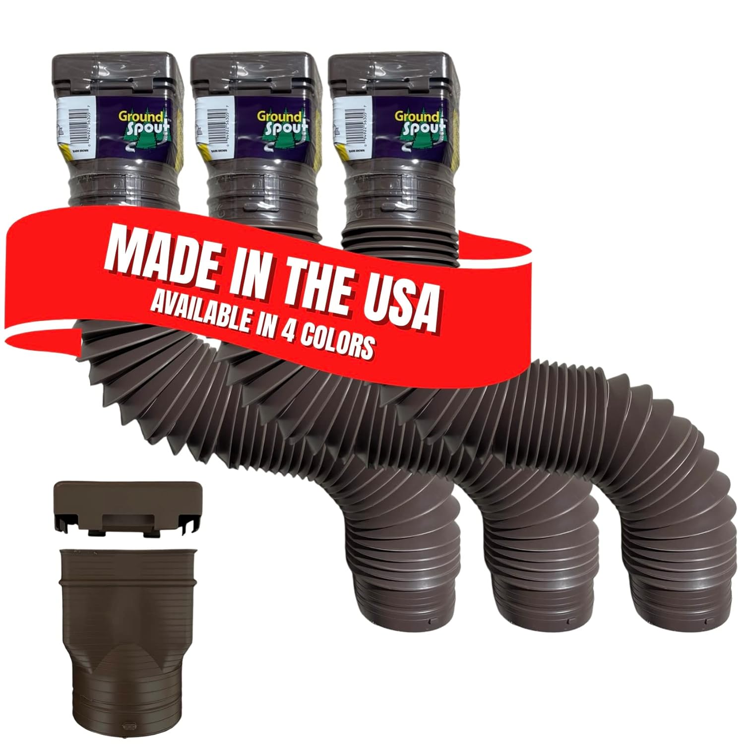 Ground Spout Spectra Drain Gutter Extension and Flexible Downspout