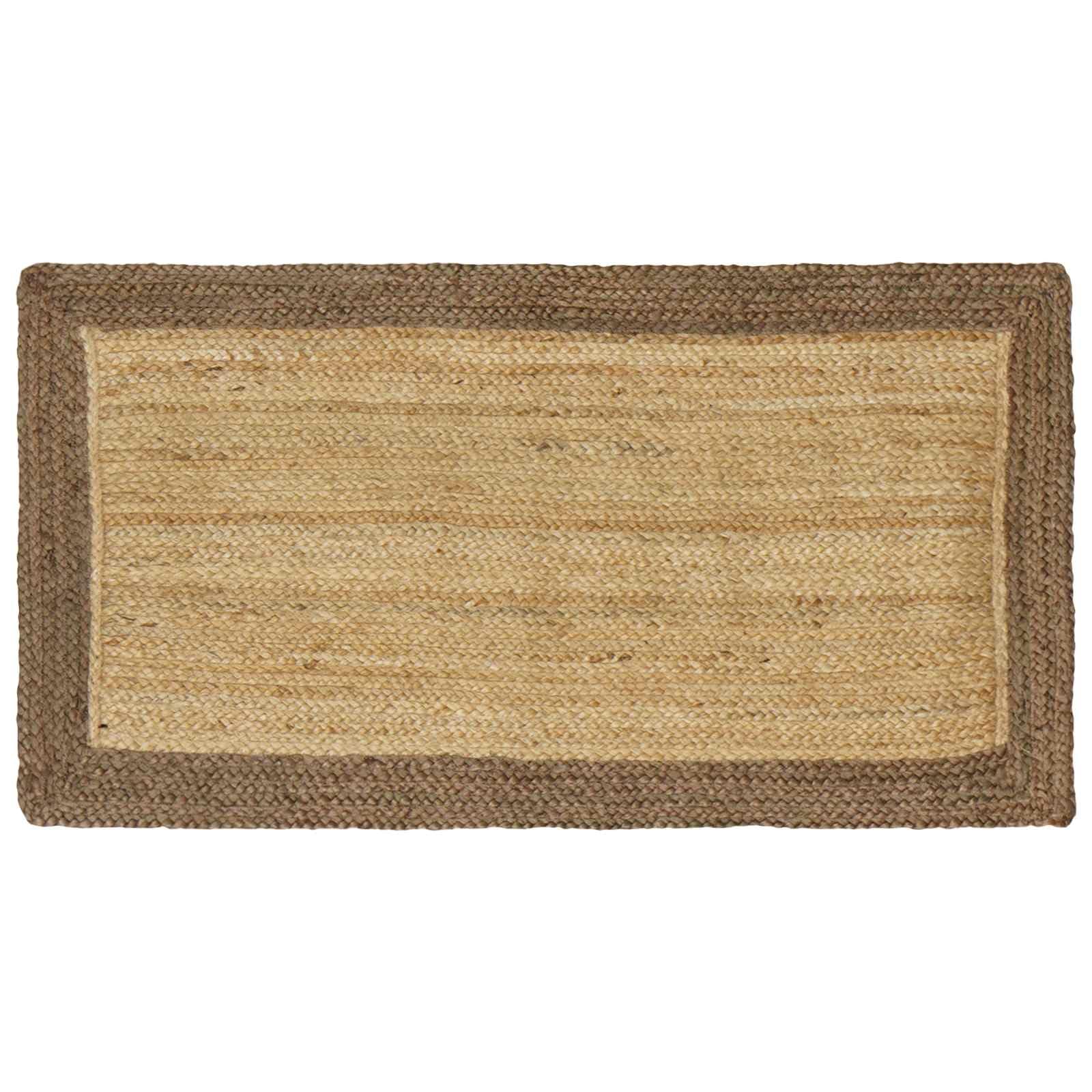 Tapis en jute fait main style bohème pour réchauffer la chambre