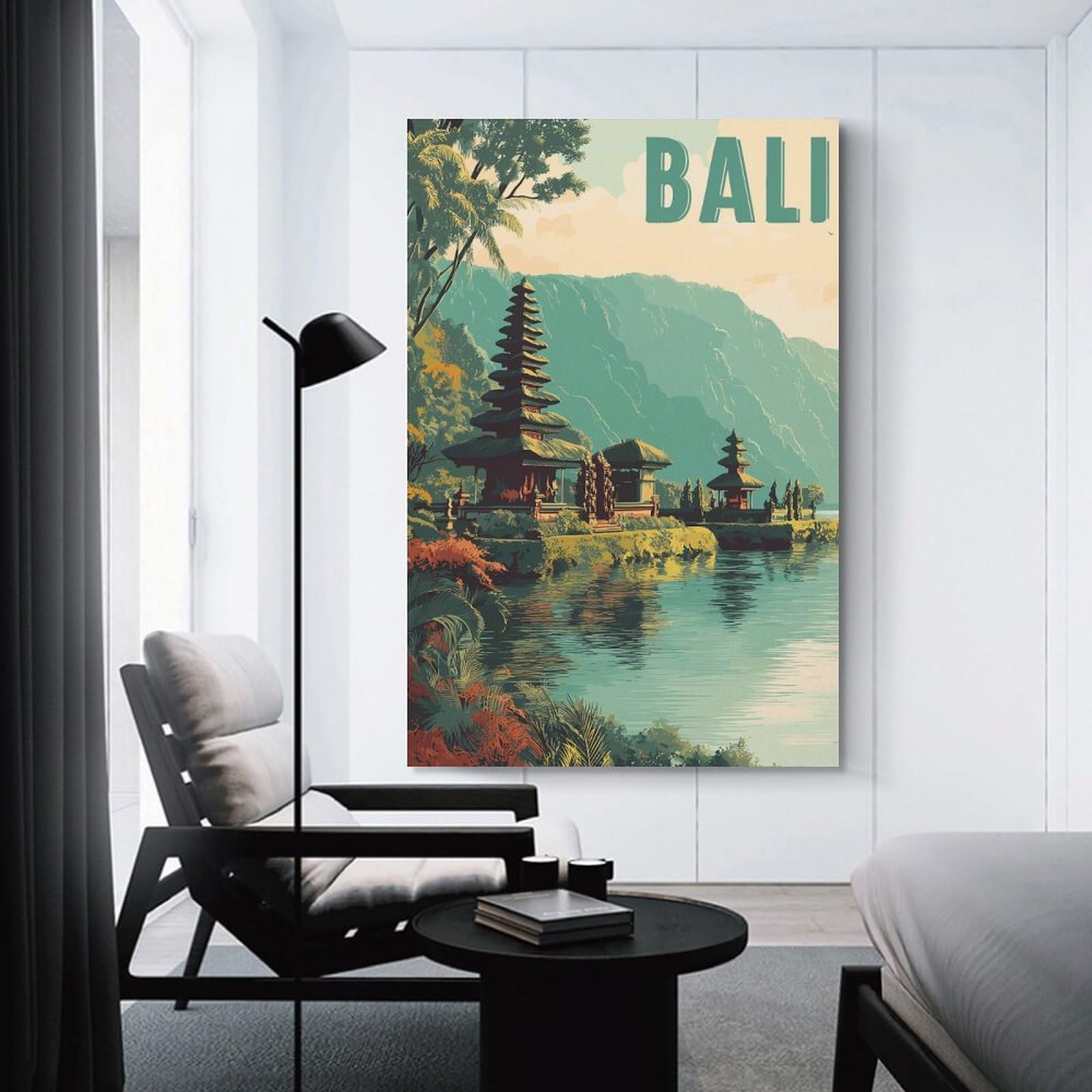 Junmoney Bali Travel (8) Wall Picture Print 20x30inch(50x75cm), for Corridors, Hallways Or Apartment Entries, Decorative Canvas Styling for Entry Areas