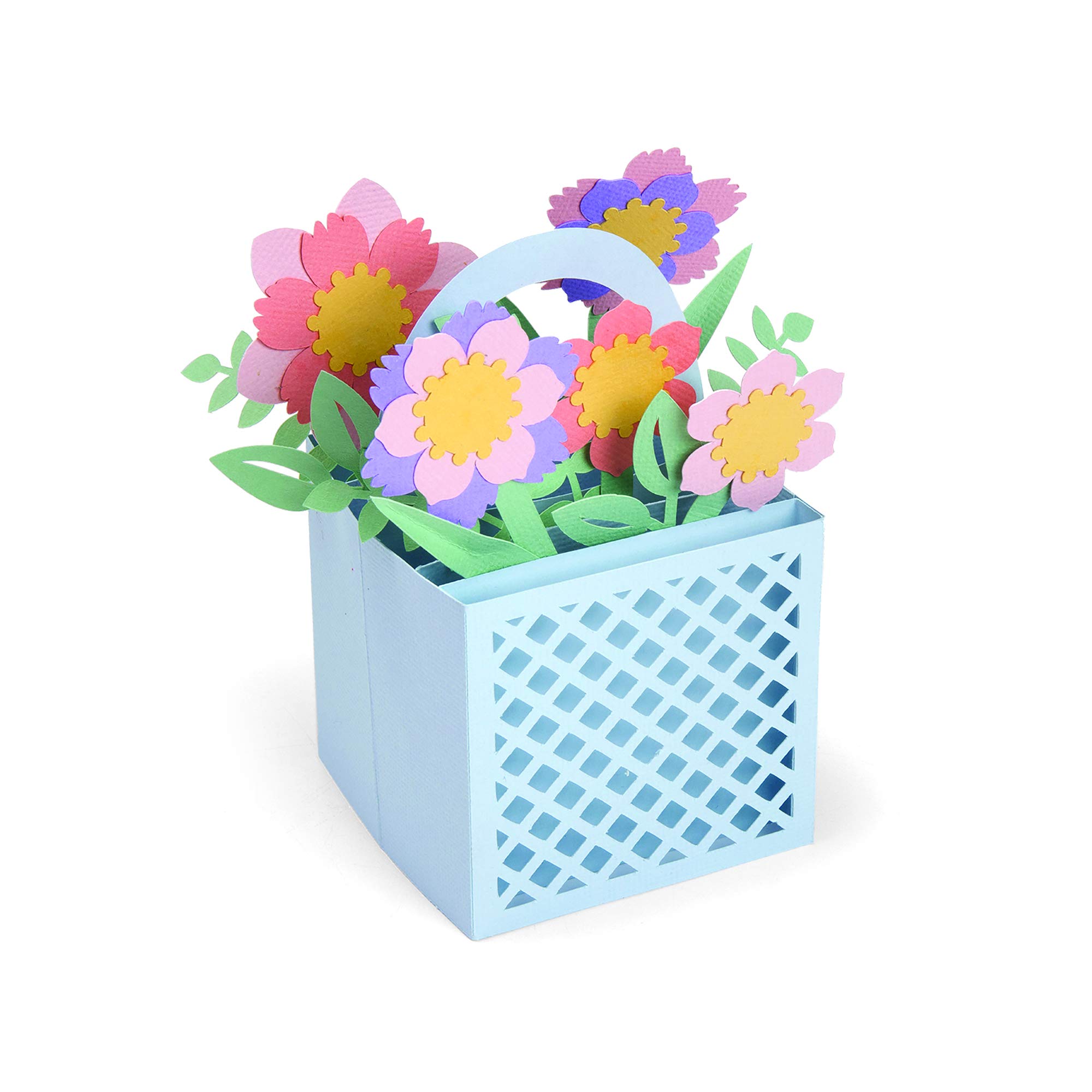 SizzixThinlits Die Set Box Basket, 12 Pack, One Size, Flower Card