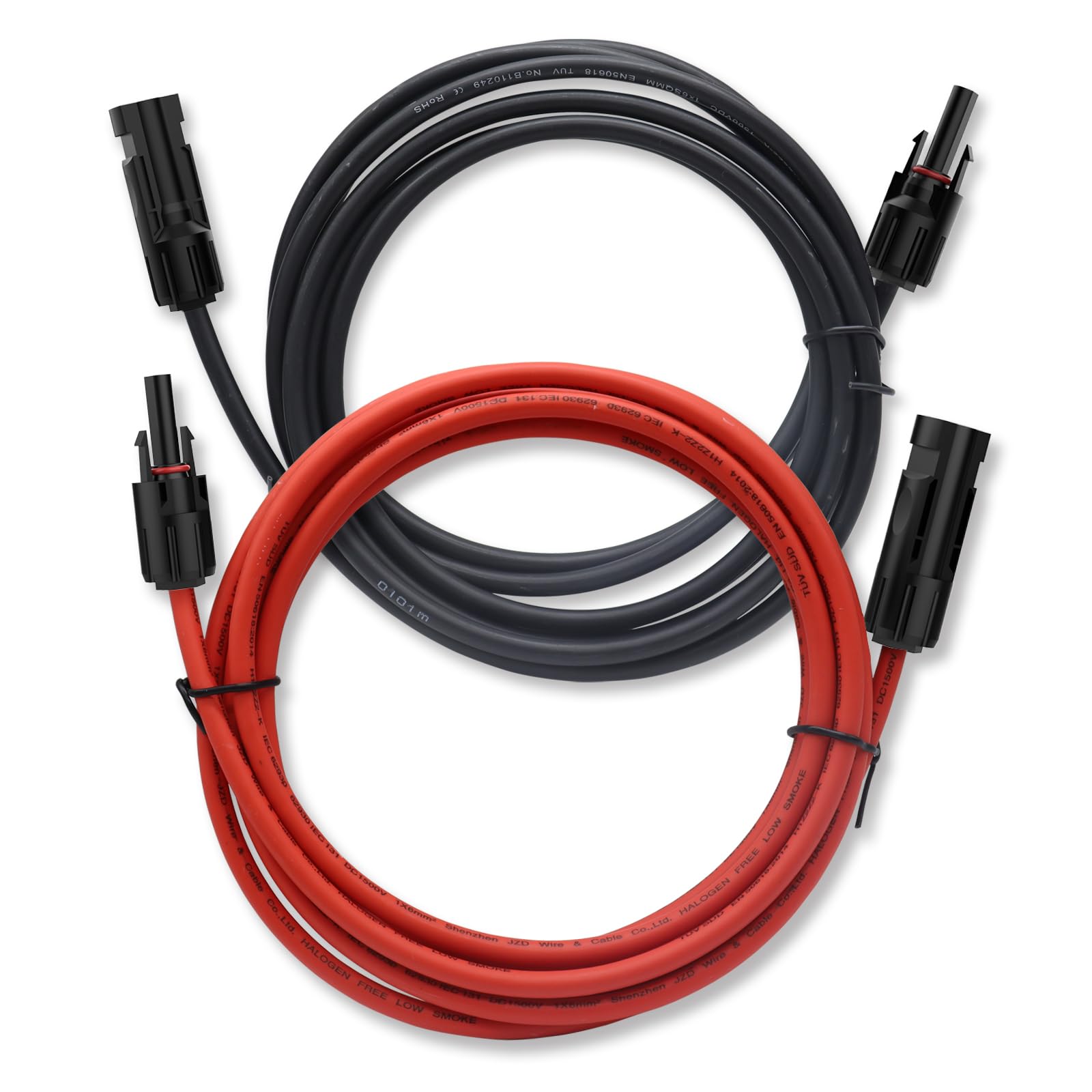 Prolunga Cavo Solare 6 Mm² 1 Metro, Connettori IP68, Resistente UV Per Pannelli Fotovoltaici Installazione Impianto Solare Prolunga Cavo Solare 6 Mm² 1 Metro, Connettori IP68, Resistente UV Per Pannelli Fotovoltaici Installazione Impianto Solare