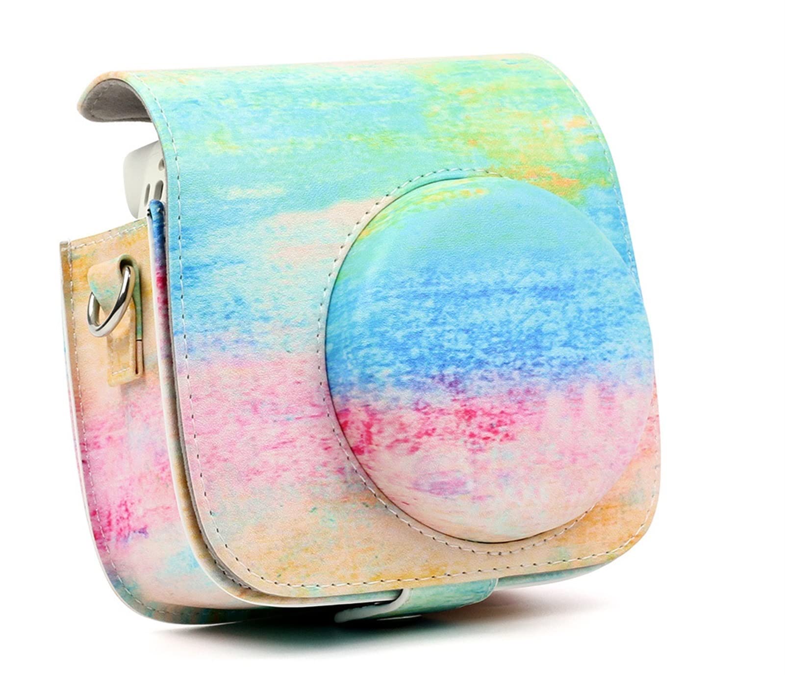 Accesorios de la cámara Artista Pintura al óleo PU Cuero Cámara instantánea Bolsa de Hombro Estuche Protector Estuche Protector Estuche Apto for Fujifilm Mini 9 8 8+ Protección de cámara
