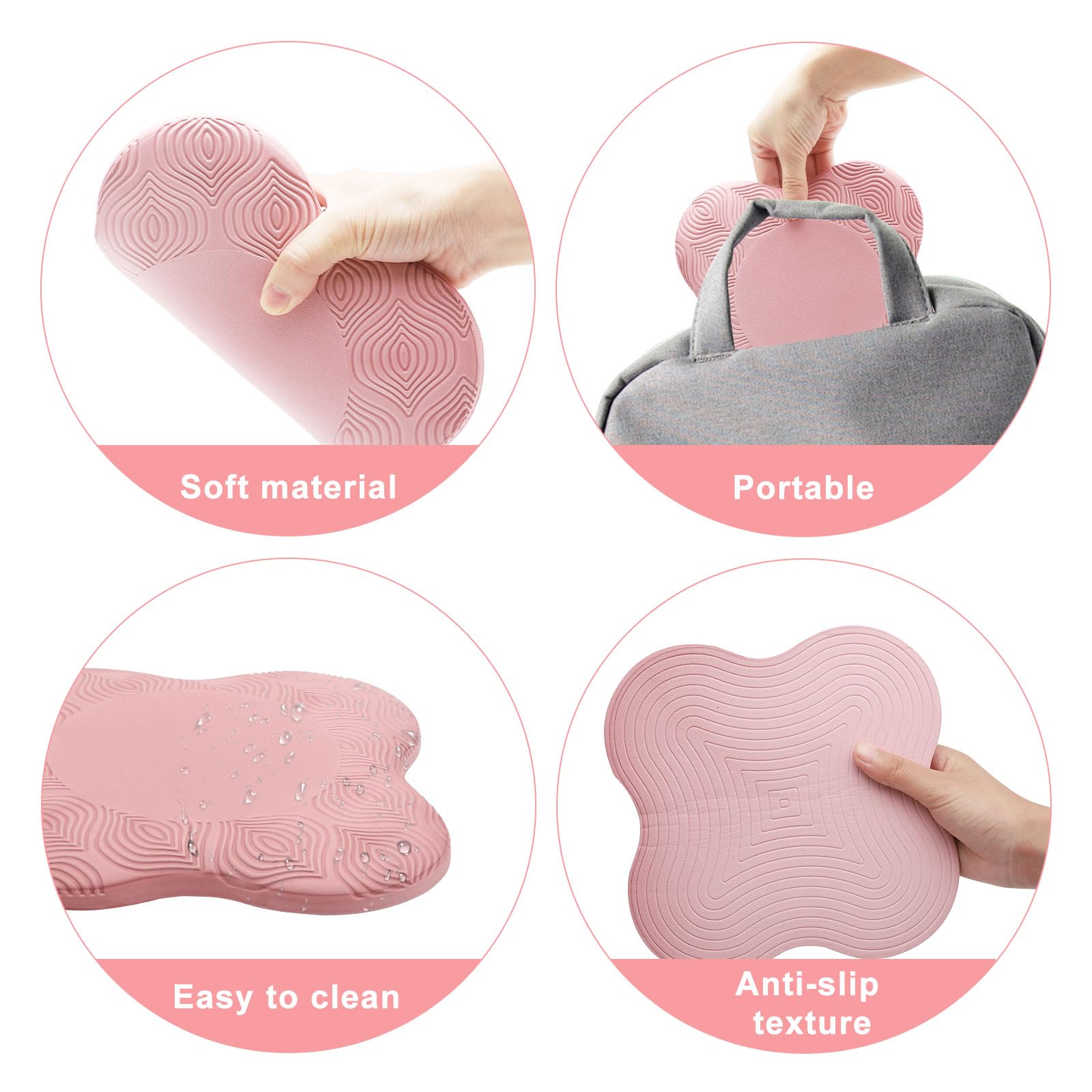 Gaiam Ginocchiere Da Yoga In Gel (Set Da 2), Antiscivolo, Diametro 19,3 Cm, Cuscini Per Ginocchia E Gomiti, Per Pilates E Meditazione - 2