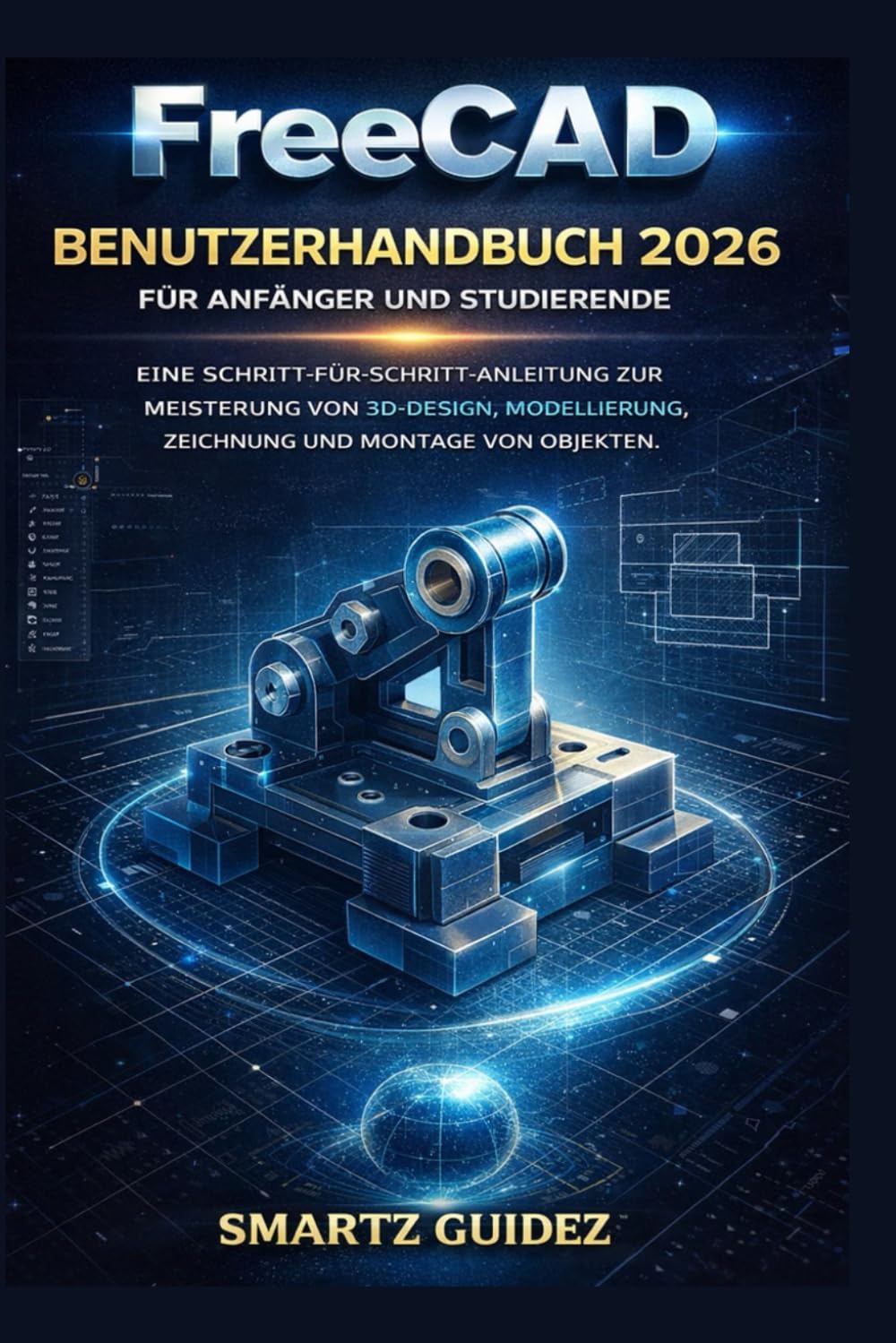 FreeCAD BENUTZERHANDBUCH 2026 FÜR ANFÄNGER UND STUDIERENDE: EINE SCHRITT-FÜR-SCHRITT-ANLEITUNG ZUR MEISTERUNG VON 3D-DESIGN, MODELLIERUNG, ZEICHNUNG UND MONTAGE VON OBJEKTEN.