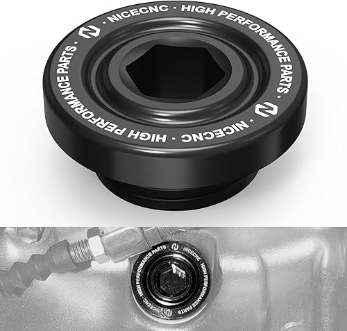 NICECNC Tapón de drenaje de aceite del cárter con junta tórica compatible con Yamaha Raptor 700 2006-2023/Raptor 700R 2009, 2011-2023/YFM700RSE