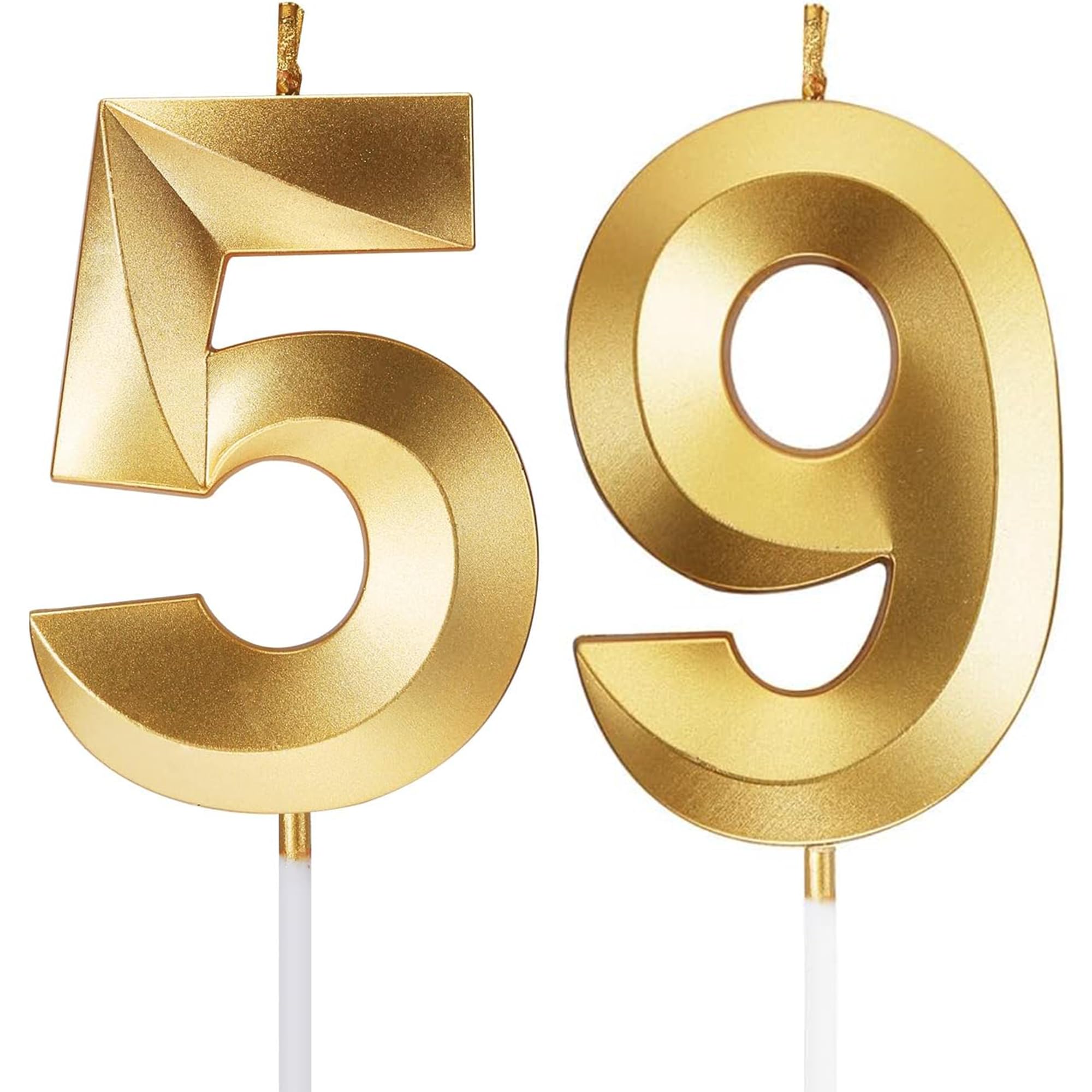 Birthday Candles Number Candles Age Year for Cakes Happy Birthday 3D Designed Wedding Anniversary Party Cake Topper Decorations