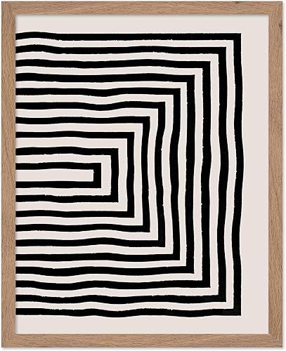 Miniatura 55 de Monem Art Line - Póster de dibujo de líneas curvas, arte geométrico, arte de boceto, arte abstracto, arte moderno de mediados de siglo, arte