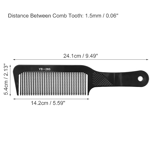 Miniatura 4 de VOCOSTE Peine de dientes ondulados, para cabello rizado, cabello húmedo, cabello largo y grueso, peine desenredante, para mujeres, color negro