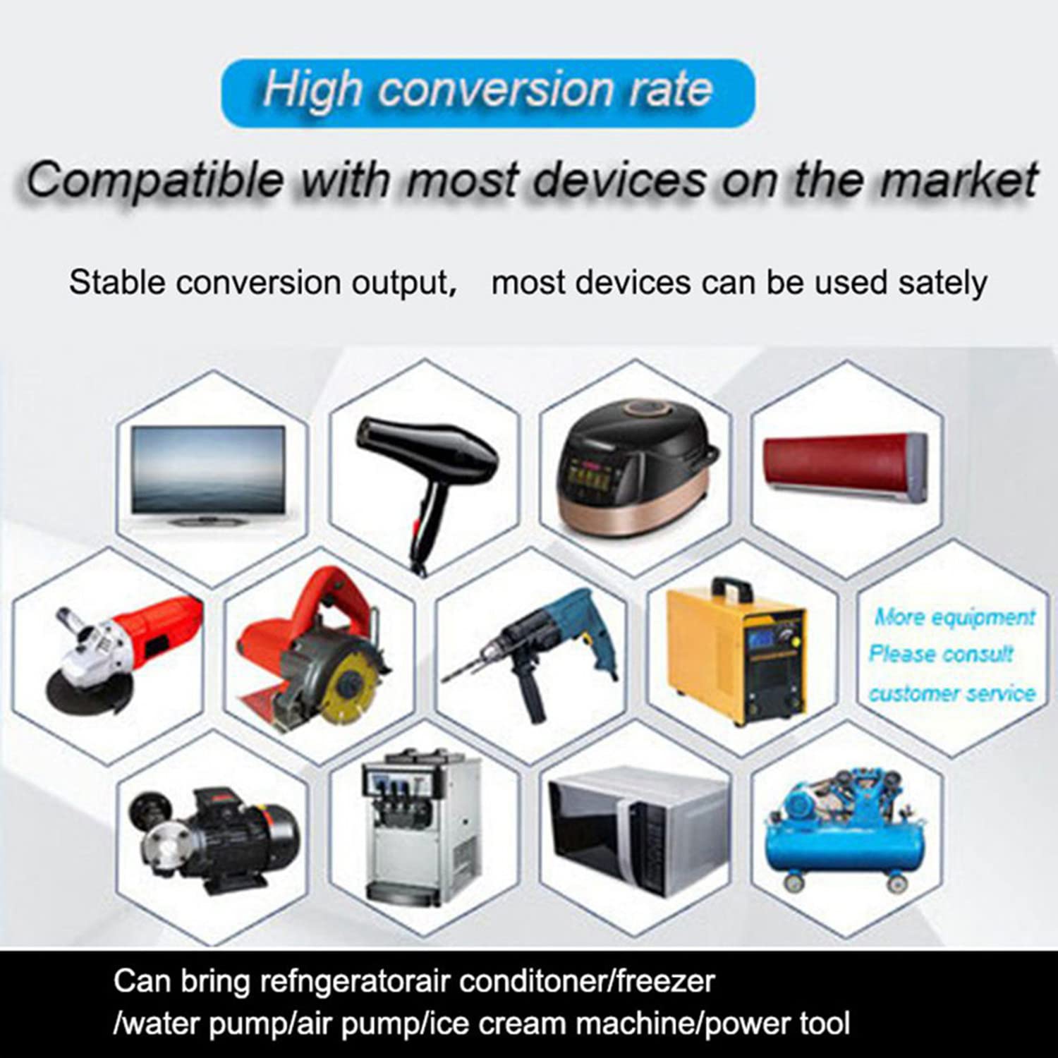 Inversor de Onda sinusoidal Pura 3000w/3500w/4500w/7000w/10000w DC 12v 24v 48v a AC 110v-220v con enchufes y Pantalla LCD, convertidor de Voltaje, 7000W-24Vto220V