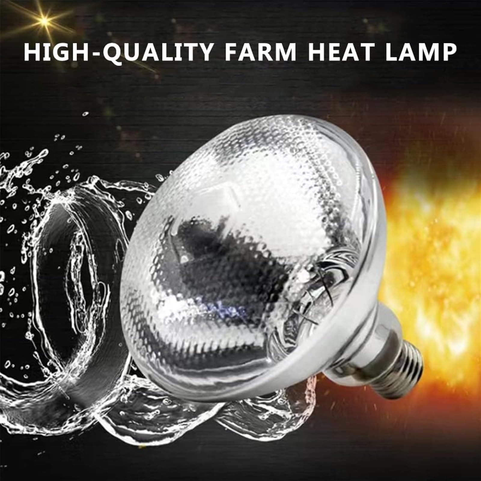 60 żarówek do lamp grzewczych, dedykowanych do gospodarstw, mocna, zagęszczona lampa grzewcza o mocy 250 W, wodoodporna i przeciwwybuchowa, odpowiednia dla gospodarstw wymagających dużego ogrzewania