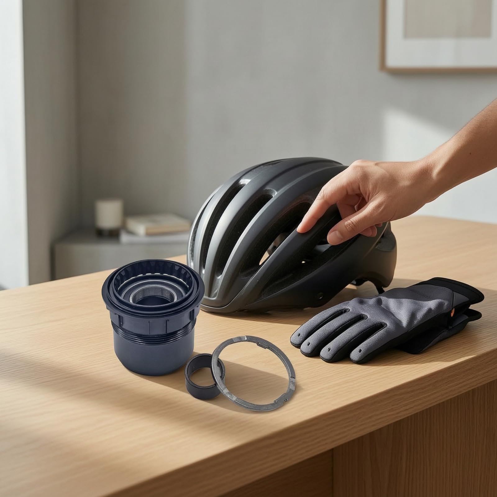 Freilaufkörper mit Distanzring CNC-Gefräst Rennrad-Freilaufkörper Leicht Kassettenritzelturmbasis für Fahrradreparatur