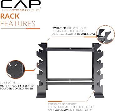 CAP Barbell Dumbbell and Accessories Rack