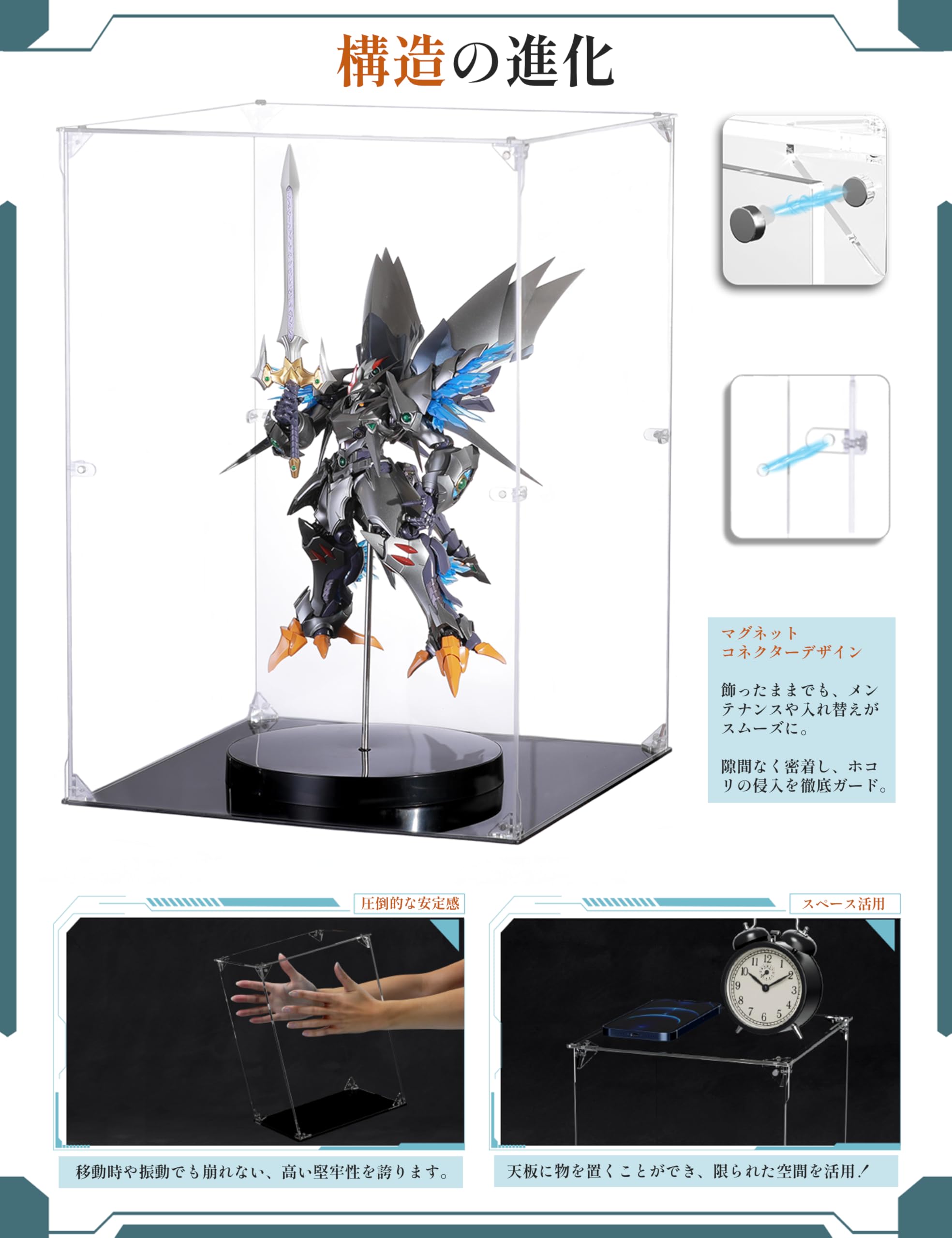 Amazon.co.jp: COOLTAKU フィギュアケース UVカット アクリル