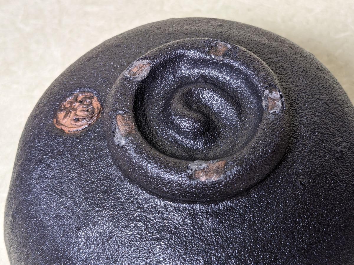 布志名焼 雲寅窯 舟木康定 牡丹図茶碗 共箱 布志名焼 雲寅窯