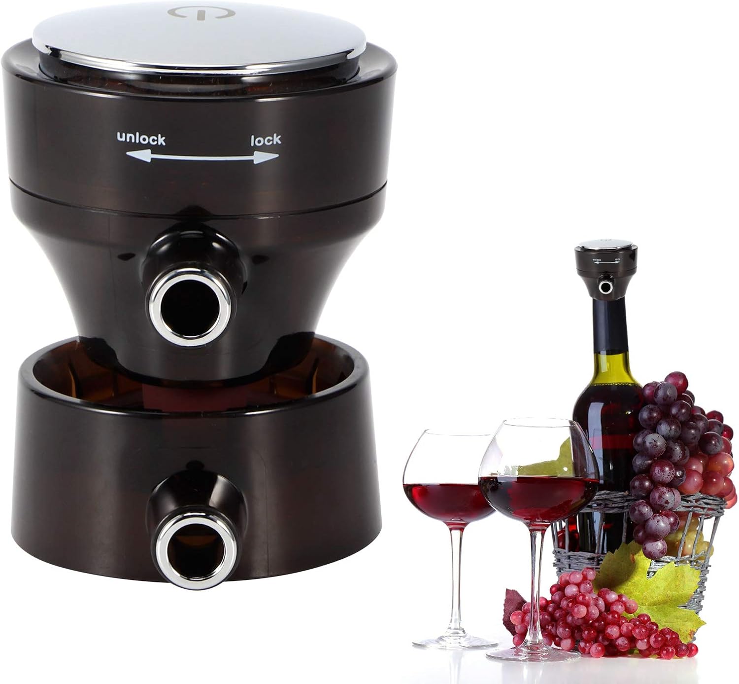 Amazon|バーデカンテーションのためのほとんどの人のためのデカンター、シンプルで高速な超音波デカンター|ワインデカンタ オンライン通販