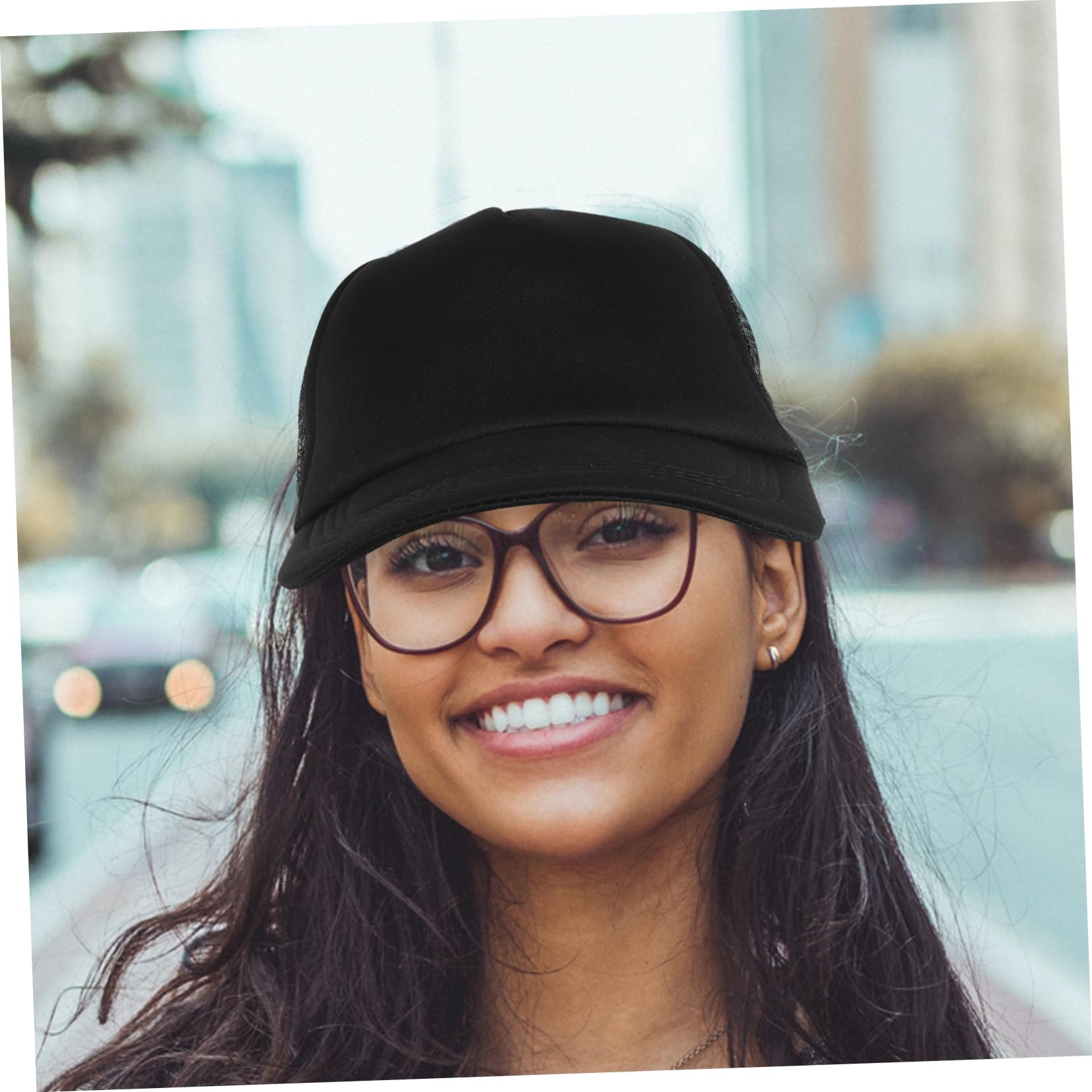 BESPORTBLE Cappello da Baseball, Cappelli per Sublimazione Vuoti e Cappello Fai in Sublimazione, 10 Pezzi in Poliestere Nero, Rete Traspirante per Pesca e Outdoor
