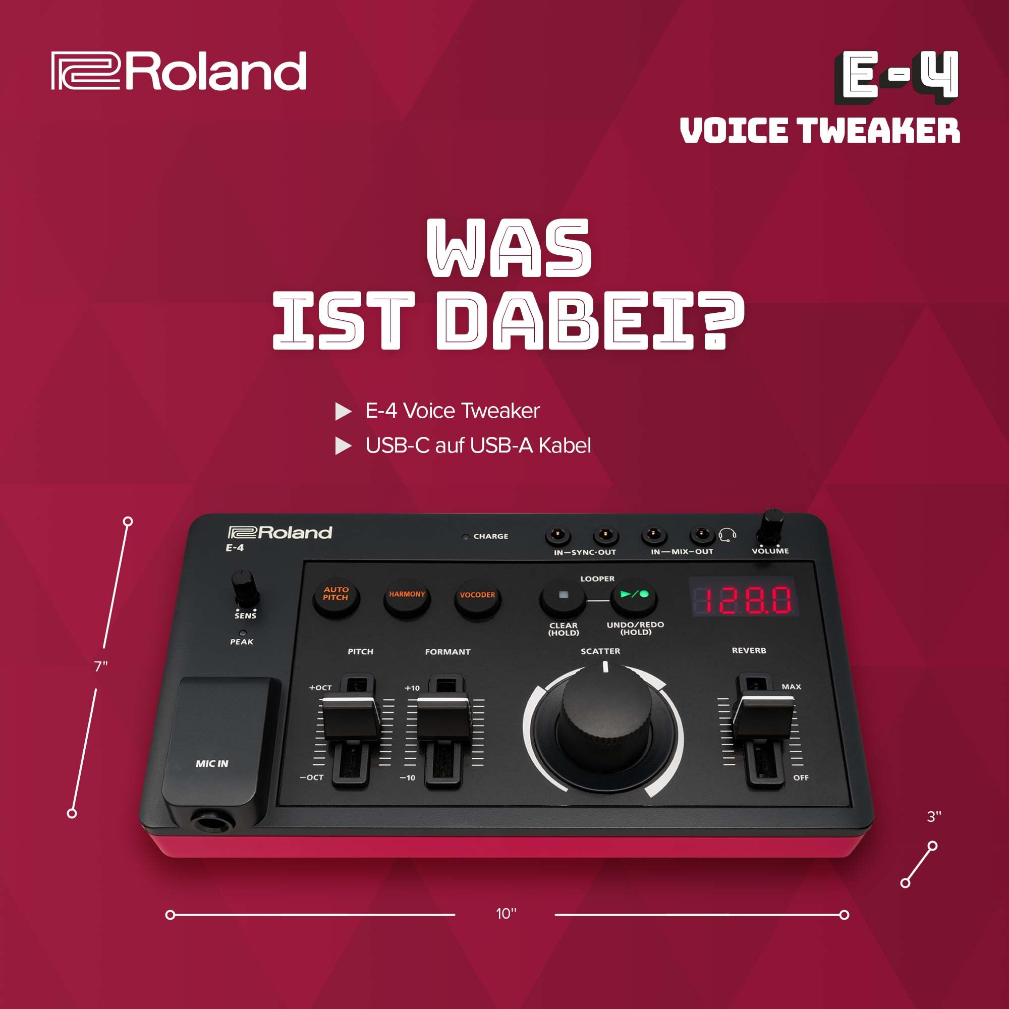 Roland AIRA Compact E-4 Voice Tweaker | Voice Editing Tool with