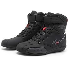 Motorcycle Shoes Men CE Certified Protective Riding Boots with Anti-Slip Sole Side Zipper Road Street Motocross