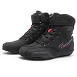 Motorcycle Shoes Men CE Certified Protective Riding Boots with Anti-Slip Sole Side Zipper Road Street Motocross