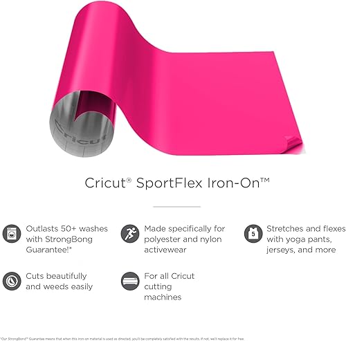 Miniatura 9 de Lámina Cricut Sportflex para planchar sobre la ropa, color morado