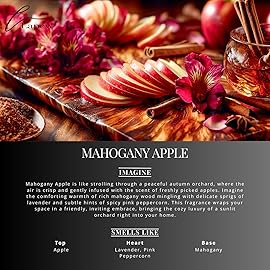 Lapew Mahogany Apple Carpet Freshener Powder Refill 36 oz | Powerful Odor Eliminator for Home | Upholstery Deodorizer | Carpet Deodorizer | Pet Urine | Cat Litter Box