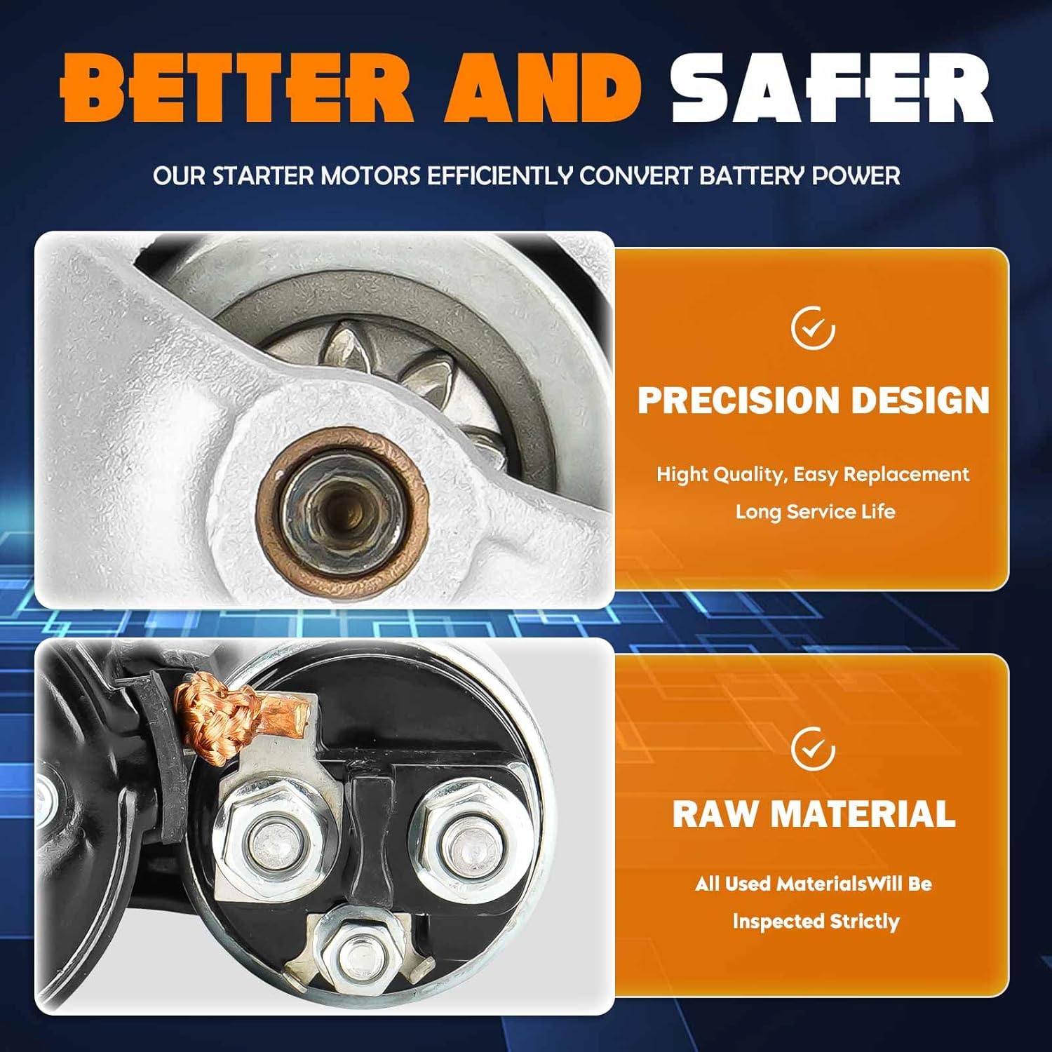 Starter 1.8L 1.8 Fit for Mercedes Benz C230 2003 2004 2005 1.8L, for C250 2012 2013 2014 2015 1.8L, for SLK250 2012 2013 2014 1.8L, 410-24201 0-001-107-406 0-986-020-350 113513 410-24201 17366