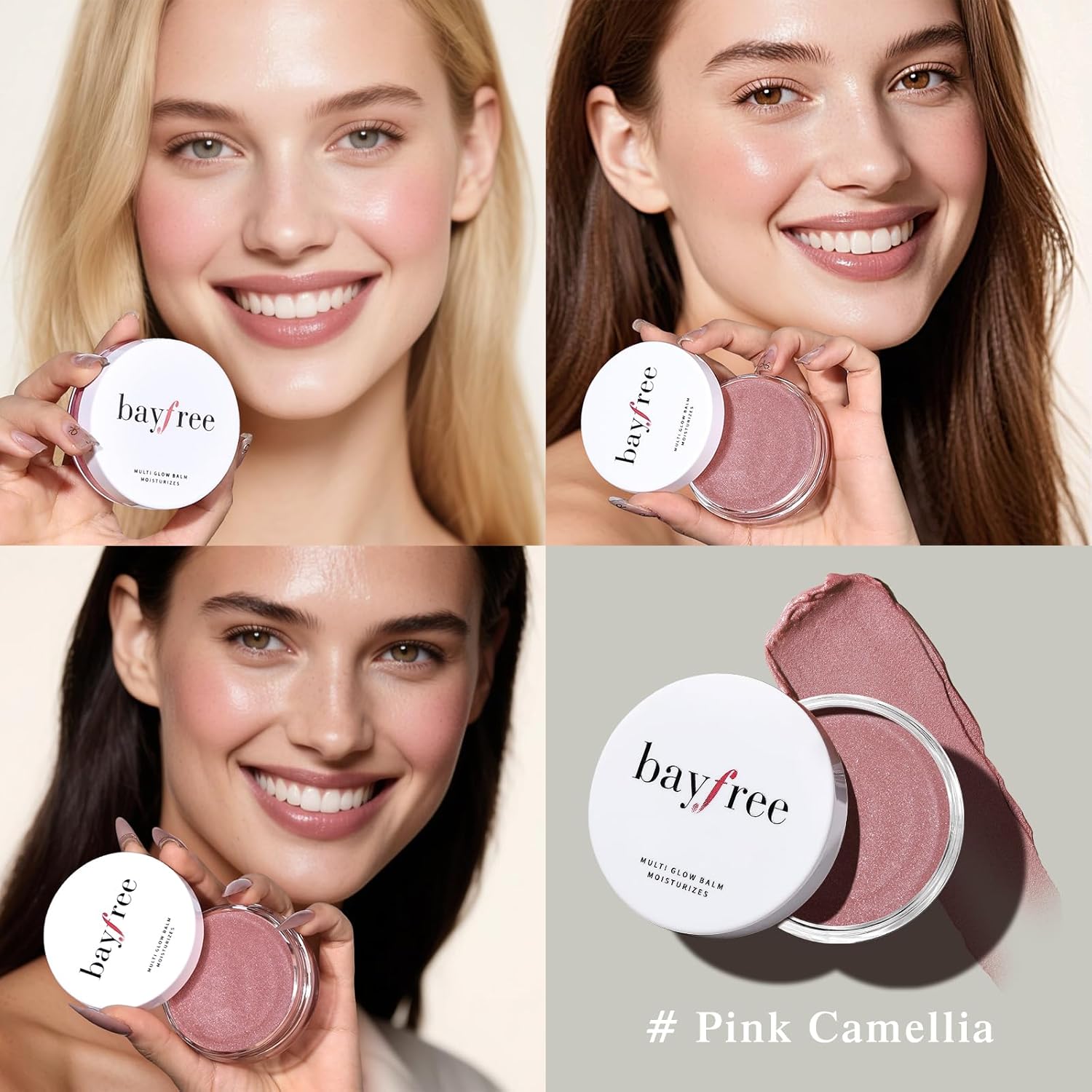 bayfree Multi Glow Balm, Cream Blush for Cheeks, Blush Balm Face Makeup, Radiant Finish, Hydrating, Creamy, Lightweight & Blendable Color, Face Makeup, 0.63 Oz - Image 2