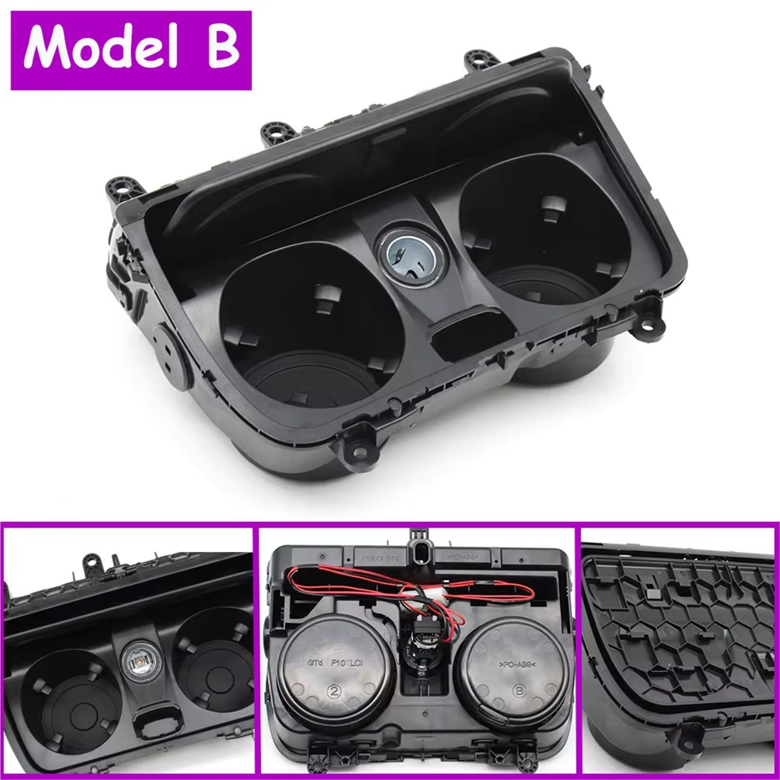 Konsola Środkowa Uchwyt na kubek z wodą na środkową konsolę samochodową BMW serii 5 F10 F11 F18 523 528 530 535 540 51169256131(Model A)