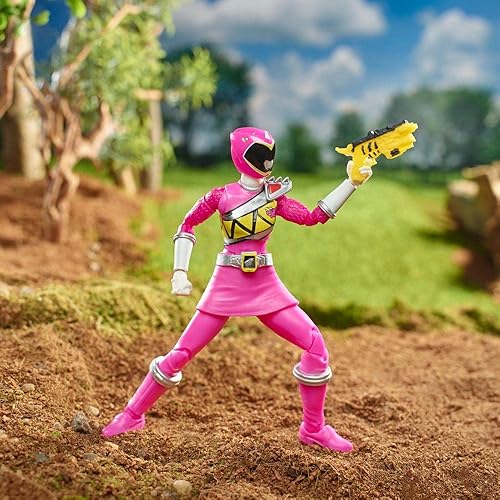 Miniatura 4 de Power Rangers Lightning Collection Dino Charge Pink Ranger - Figura de acción coleccionable de primera calidad, 5.9 in, variante de embalaje de arte