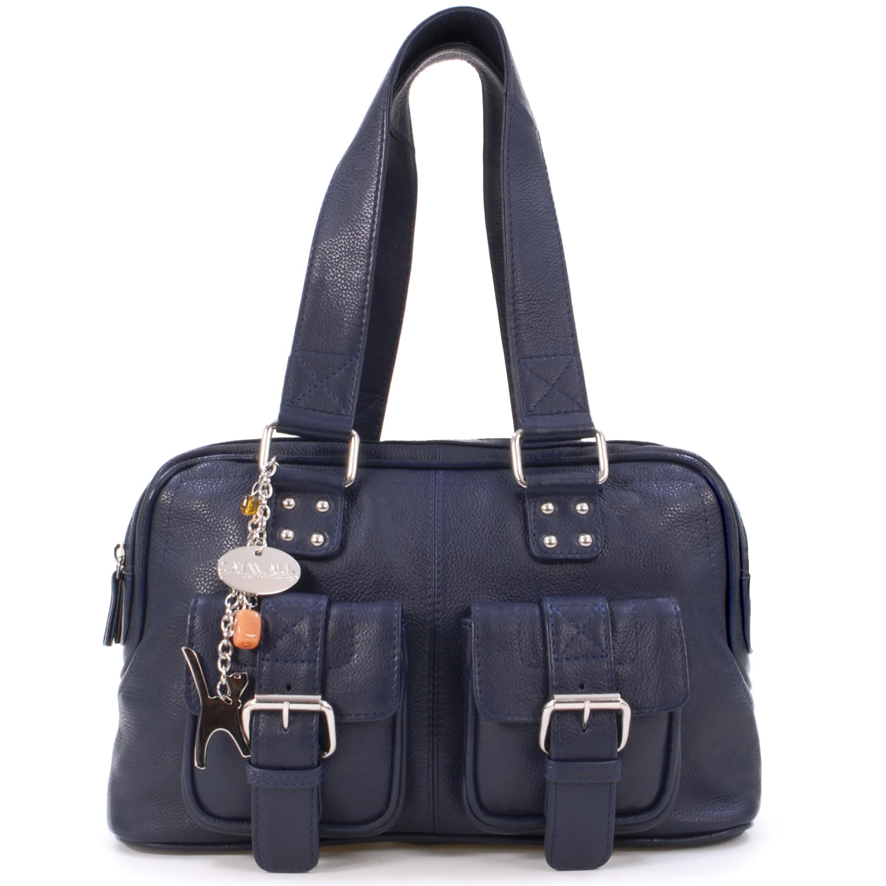 Catwalk Collection Handbags - Damska Skórzana Torebka z Rączką - Caroline