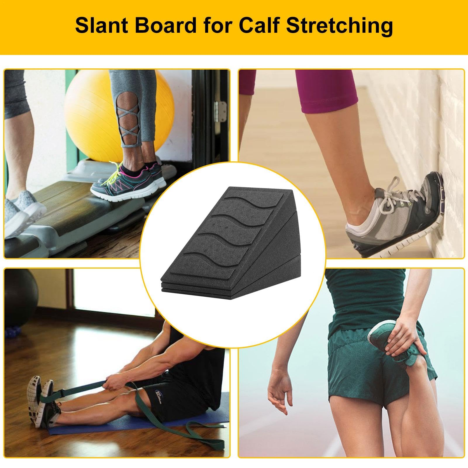 Planche Inclinée TEMI Pour Mollets - Bois Naturel - Extension Et Squats