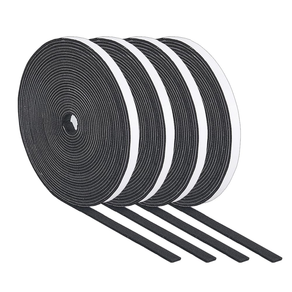 OLYCRAFT 4 Roll Felt Strip with Adhesive Backing 10m x 13mm Self Stick Heavy Duty Felt Pads Non Slip Self Adhesive Cuttable Furniture Pads for for Protecting Hardwood Floors(3mm Thickness)
