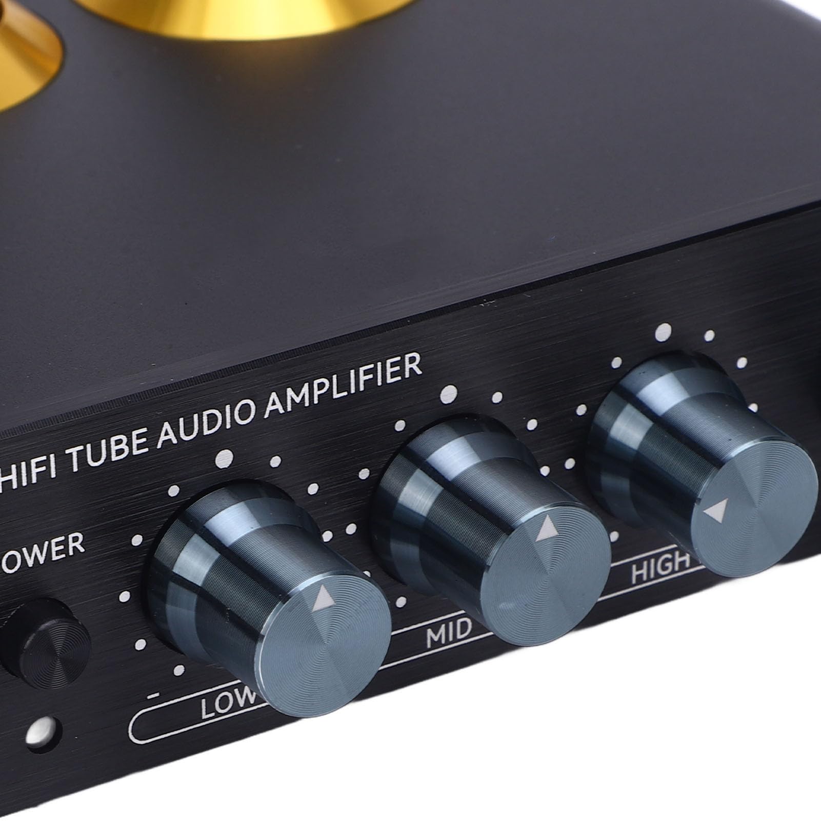 SEAFRONT Preamplificatore Phono a Valvole Hi-Fi Stereo, Preamplificatore di Testa a Basso Rumore con Op-Amp JRC5532DD, per Sistemi di Amplificazione Domestica (Spina europea)