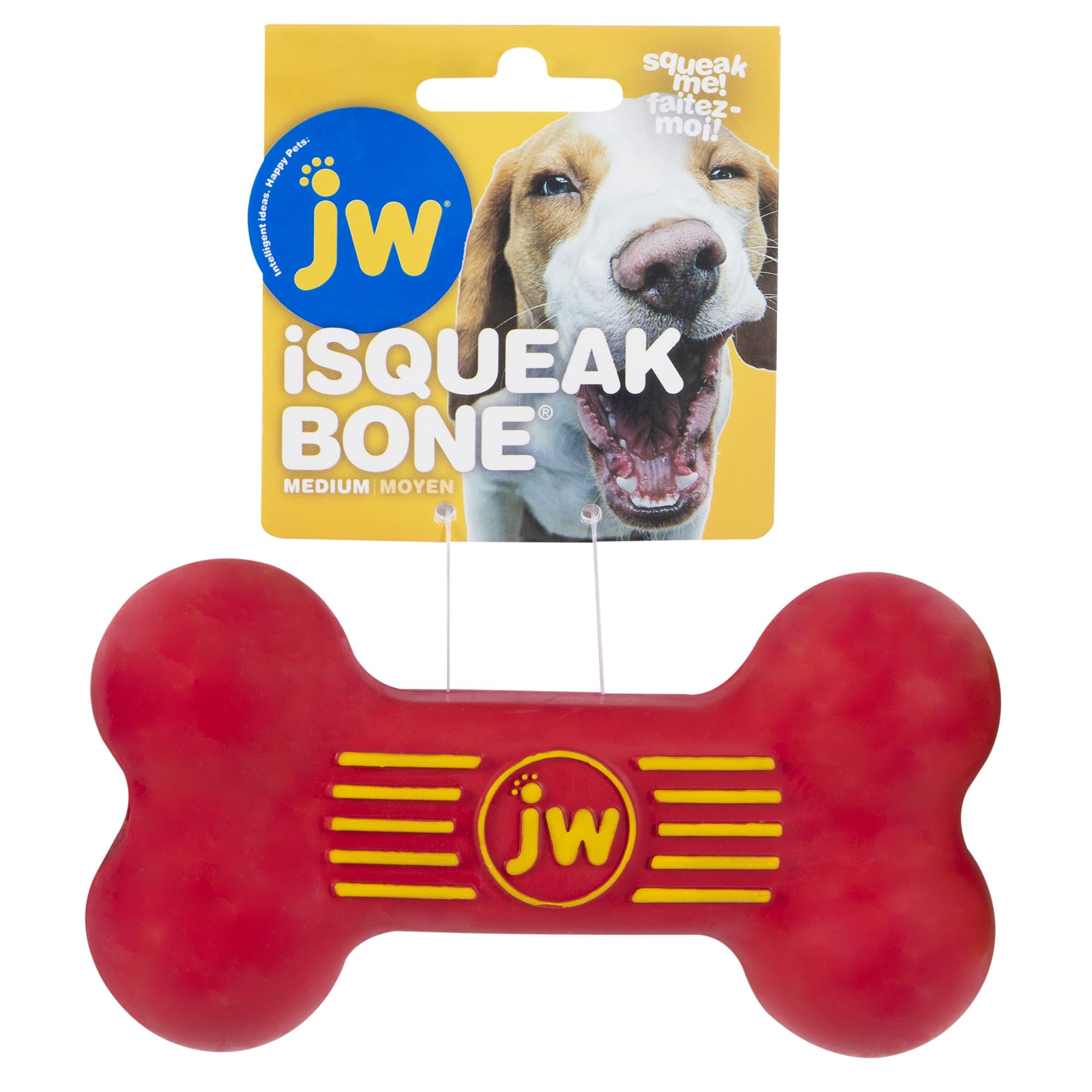 Pet Company iSqueak Bouncin' Baseball Dog Toy, Large (Colors Vary), multi (40037)