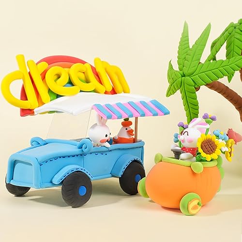 Miniatura 6 de Cutedeer Arcilla de modelado de secado al aire  12 colores, arcilla de moldeo de espuma suave de 2.6 libras, creativo para niños y adultos,